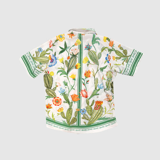 Cactus Flower Resort Shirt