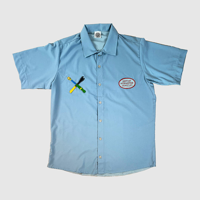 Patches Resort Shirt Upcycle