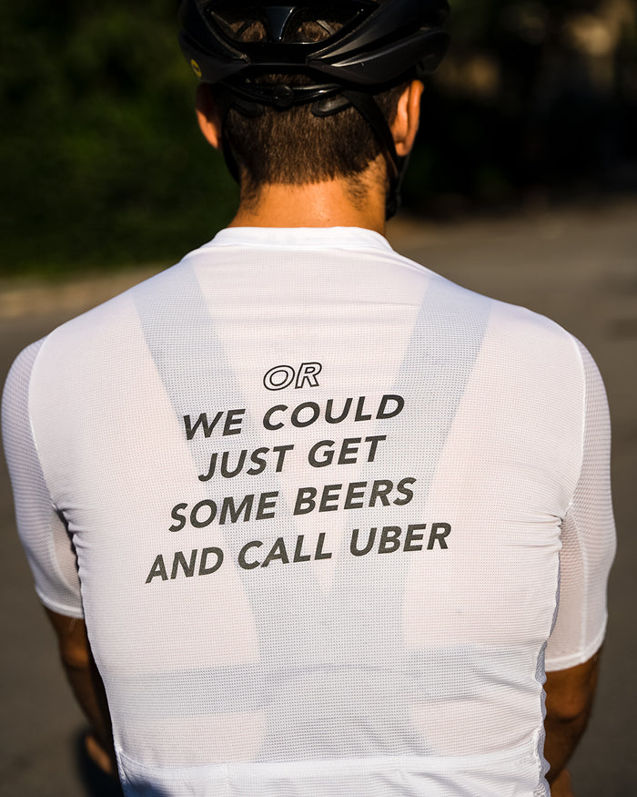 Uber Beer Zipperless Jersey Upcycle