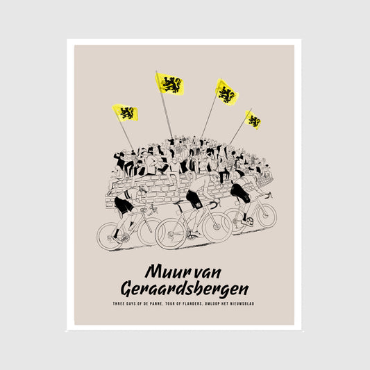 Muur Van Geraardsbergen Print