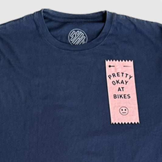 Pretty Okay at Bikes ™ Ribbon Tee Shirt
